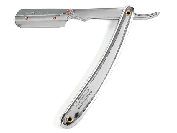 Britva na holenie fúzov Sibel Barburys Gentleness Chrome - strieborná (7750000) + darček zadarmo