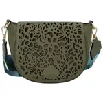 Dámska kožená crossbody kabelka khaki - ItalY Betteryela