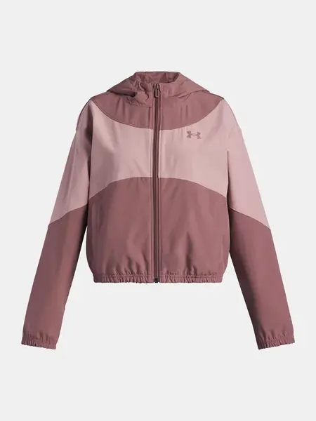 Dívčí bunda Under Armour UA Rival Woven HD Jacket-BRN - Holky