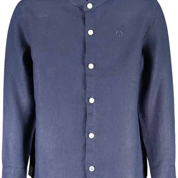 Dětská modrá košile s dlouhým rukávem