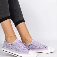 Gemre Purple women's lace-up sneakers Saha