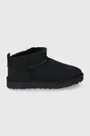 Semišové sněhule UGG Classic Ultra Mini černá barva, 1116109.BLK
