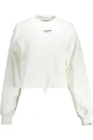 Bílá mikina Calvin Klein bez zipu