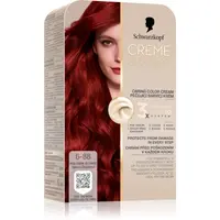 Schwarzkopf Creme Supreme permanentní barva na vlasy odstín 6-88 Tmavá červená 60 ml