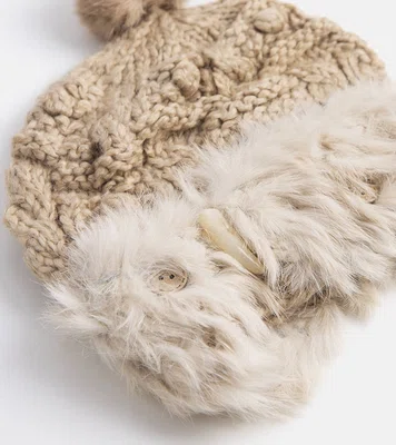 Gemre Brown hat with fur Danna