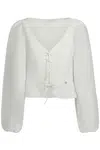 GUESS JEANS LONG SLEEVE SHIRT WOMEN WHITE