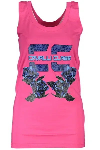 CAVALLI CLASS WOMEN'S PINK TANK TOP