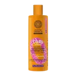 NATURA SIBERICA Oblepikha O Curl Control Proteinový mycí kondicionér 2v1 pro kudrnaté vlasy 400 ml