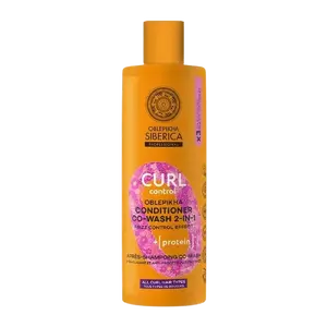 NATURA SIBERICA Oblepikha O Curl Control Proteinový mycí kondicionér 2v1 pro kudrnaté vlasy 400 ml
