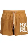 KARL LAGERFELD BEACHWEAR SWIMSUIT PARTS UNDER MAN BROWN