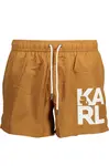 KARL LAGERFELD pánské plavky hnědé