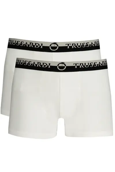 TRUSSARDI MEN'S WHITE BOXER