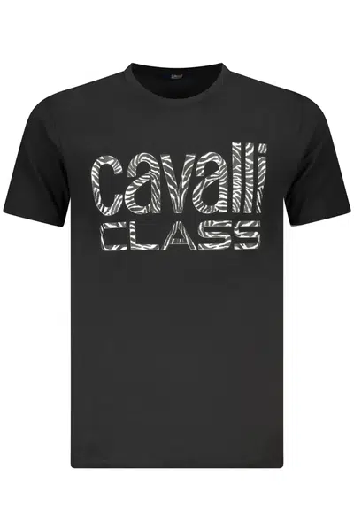 CAVALLI CLASS SHORT SLEEVE T-SHIRT MEN BLACK