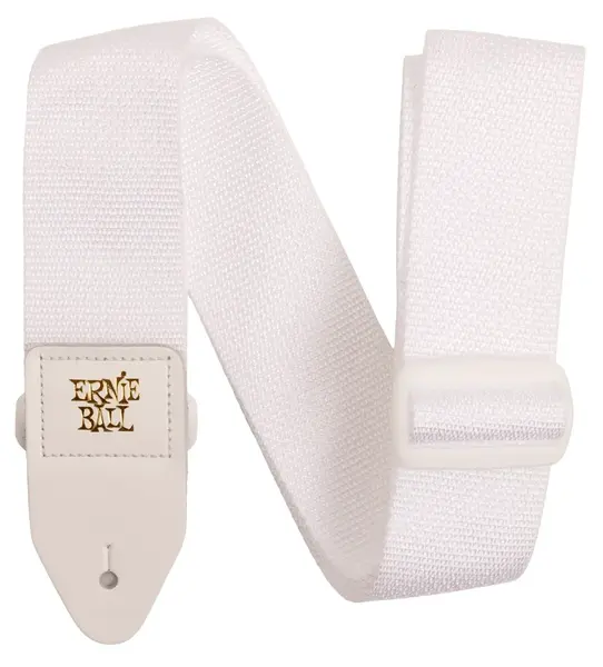 Ernie Ball Polypro Strap White & White