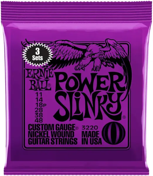 Ernie Ball 3220 Nickel Wound Power Slinky 3 Pack