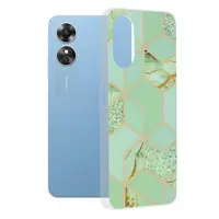 Marble pudro pre Oppo A17 - Zelená H29203