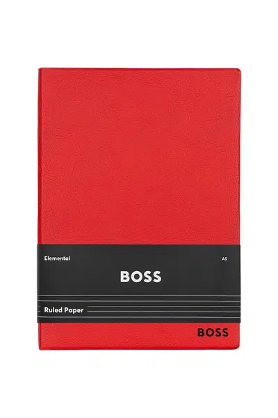 Zápisník BOSS Essential Red Lined A5 červená barva
