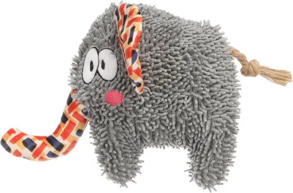 Flamingo Saffia plyšové hračky pro psy s lanem - různé figurky Slon