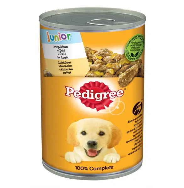 Pedigree Junior krmivo v konzervě s kuřecím masem v želé 400 g