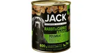 Jack psí guláš v konzervě - králičí maso a mrkev 800 g