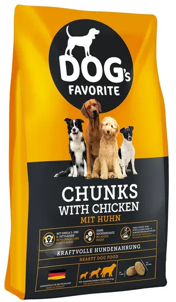 Dog’s Favorite Chunks with Chicken 15 kg dátum spotreby: 09.05.2026