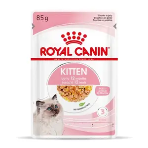 Royal Canin Kitten Jelly - vlhké krmivo v želé pre mačiatka 12 x 85 g