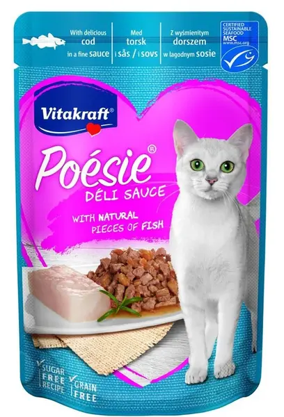 Vitakraft Poésie Déli Sauce pro kočky - treska 85 g