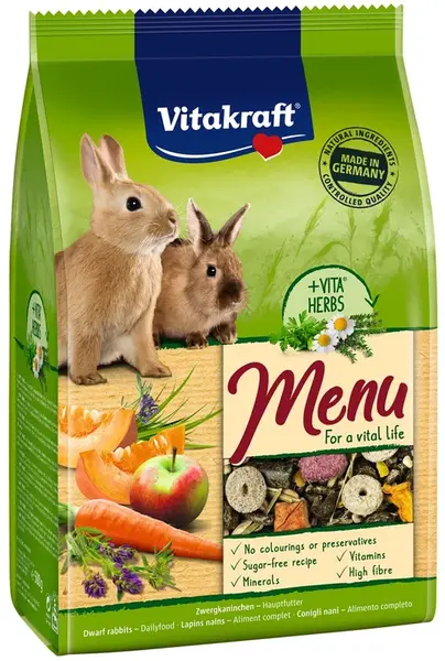 Vitakraft Premium Menu Vital pro zakrslé králíky 500 g