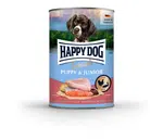 Happy Dog Supreme Sensible Puppy & Junior konzerv - kuracie, losos a zemiaky 200 g dátum spotreby: 16.09.2025