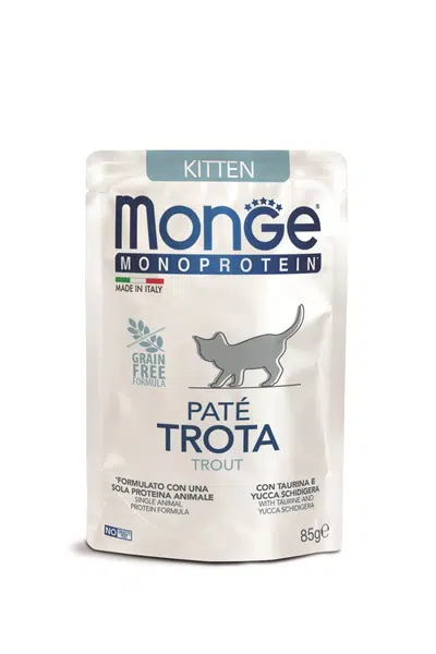 Monge Cat Monoprotein Paté Kitten - pstruh 85 g