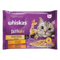Whiskas Tasty Mix Creamy Creations výber krmiva pre mačky v kapsičkách - kuracie, zelenina a jahňacie, morčacie 4 x 85 g