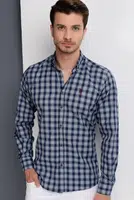 G652 DEWBERRY MEN'S SHIRT-NAVY BLUE