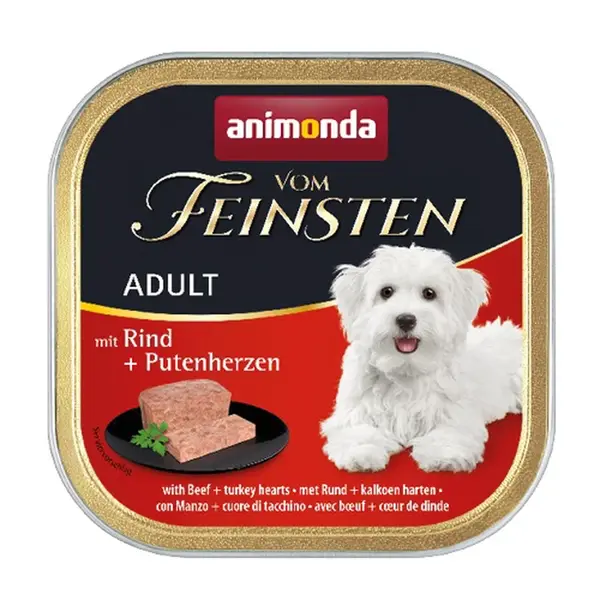 Animonda Vom Feinsten Adult, hovězí a krůtí srdce 6 x 150 g (82966)