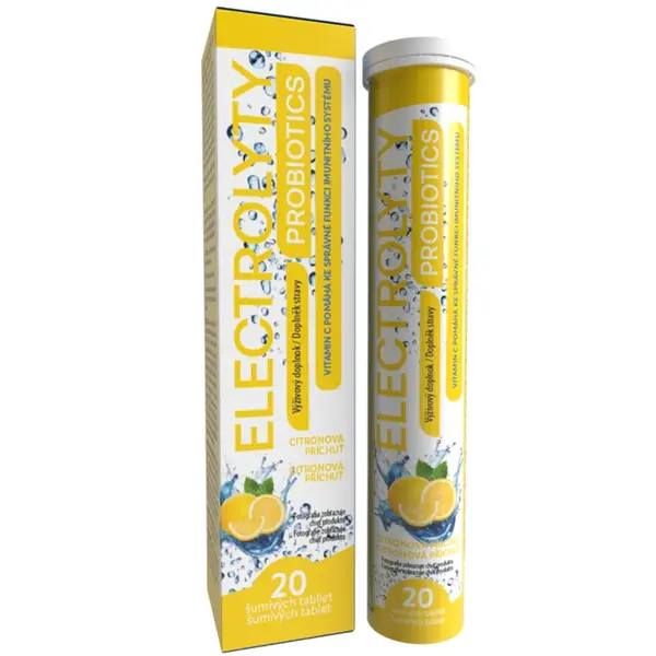 PROBIOTICS Electrolyty citrón šumivé 20ks