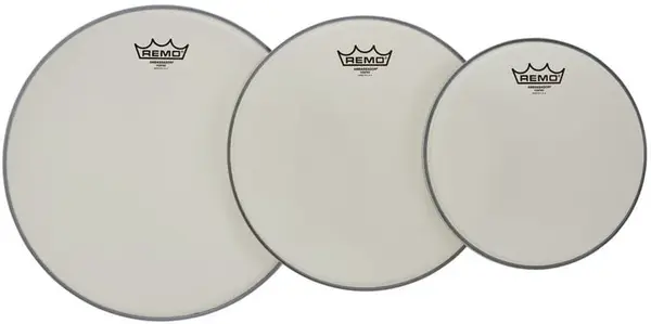 Remo Ambassador Coated Rock Set