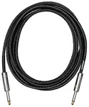 Cascha Standard Line Guitar Cable Straight Black Tweed 3m