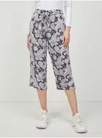 Fialovo-černé vzorované culottes ONLY Nova - Dámské