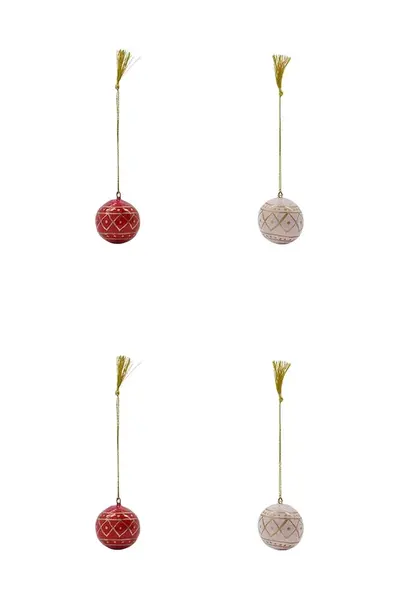 Sada vianočných ozdôb House Doctor HDMach 4 cm 4-pak