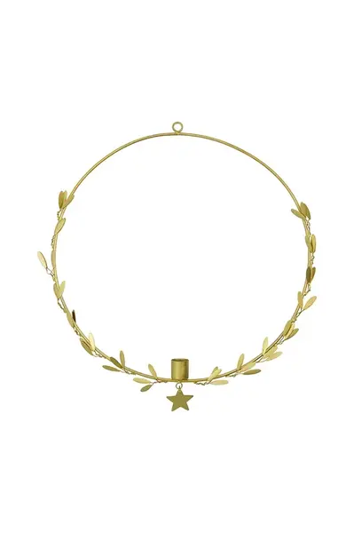 Závěsný dekorativní svícen House Doctor HDMistel 35 cm žlutá barva