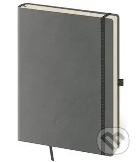Zápisník Flexies L linkovaný šedý