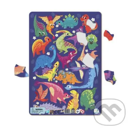 Puzzle rámové Dinosauři - puzzle z kategorie Maxi dílky