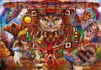 Animal Totem - puzzle z kategorie Umělecké