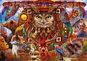 Animal Totem - puzzle z kategorie Umělecké
