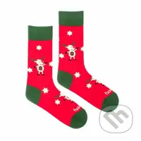Ponožky Sob vianočný L (Unisex veľkosť L (veľkosť 43-46))