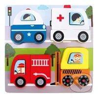 Puzzle 3D - záchranná vozidla - puzzle z kategorie Maxi dílky