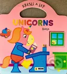 Kresli a lep UNICORNS Škola - kniha z kategorie Omalovánky