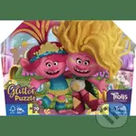 Trefl Puzzle 70 Glitter v kufríku - Trblietaví Trollovia / Universal Trolls 3 (2023) M - puzzle z kategorie Maxi dílky