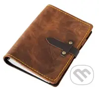 Kožený diář A6 Pull Up - hnědý