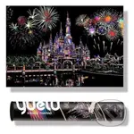 Škrábací obrázek barevný Disneyland