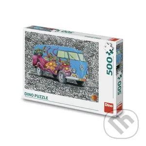 Hippies VW - puzzle z kategorie Ostatné